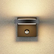 Lampy ogrodowe - Lucande Lucande Belna kinkiet zewnętrzny, grafit, czujnik - miniaturka - grafika 1