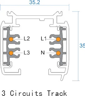 Shilo Szynoprzewód TRACK 2m czarny 8099 - Lampy pozostałe - miniaturka - grafika 2