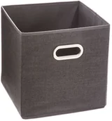 Pudła i pojemniki do przechowywania - 5five Simple Smart Pojemnik tekstylny do przechowywania pudełko na ubrania 31 x 31 cm kolor ciemnoszary B0798TKSGL - miniaturka - grafika 1