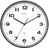 Zegary - Technoline Zegar ścienny WT8500 czarny 30 cm radiowy WT8500B - miniaturka - grafika 1