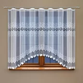 Firany - HAFT W konkurencyjnej 221500/160 gotowe do firan, 160x300 cm, biały 221500/160 - miniaturka - grafika 1