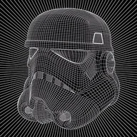 Wyposażenie pokoiku dziecięcego - Star Wars Stormtrooper drut 40 x 40 cm nadruki na płótnie, wielokolorowa WDC95596 - miniaturka - grafika 1