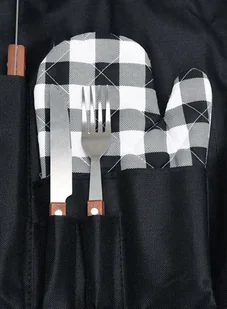 Toya FARTUCH DO GRILLOWANIA Z AKCESORIAMI 8 SZTUK 99783 - Akcesoria do grilla - miniaturka - grafika 3