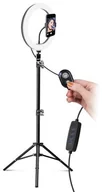 Selfie stick - SBS SBS Tripod bezprzewodowy teleskopowy ze światłem LED | - miniaturka - grafika 1