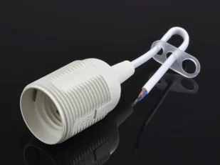 Pawbol Oprawka E27 montażowa z kablem i zawieszką plastik biała - Oprawy, klosze i abażury - miniaturka - grafika 2