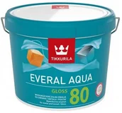 Farby i impregnaty do drewna - Tikkurila EVERAL AQUA GLOSS 80- emalia do drewna, 9l - miniaturka - grafika 1