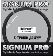 Tenis ziemny - Signum Pro Outbreak garniture Tennis strun rakiety, czarna, czarny 100918-1,18 mm - miniaturka - grafika 1