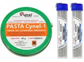 Akcesoria do lutowania - Cynel Cyna 2szt 1mm 16g Topnik Pasta Lutownicza 1 - miniaturka - grafika 1
