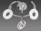 Lampy sufitowe - Reality Leuchten Efektowna lampa sufitowa LED RENNES, 3-pkt. - miniaturka - grafika 1