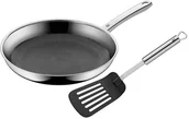 Patelnie - WMF Profi Resist 28cm patelnia + łopatka, Cromargan, Indukcja 1756289990 - miniaturka - grafika 1