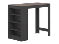 Szafki do salonu - Vente-Unique Szafka barowa JANIS kolor czarny blat o wyglądzie imitującym beton - miniaturka - grafika 1