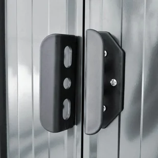 vidaXL Szopa ogrodowa, antracytowa, stalowa, 257 x 205 x 178 cm - Altany ogrodowe - miniaturka - grafika 3