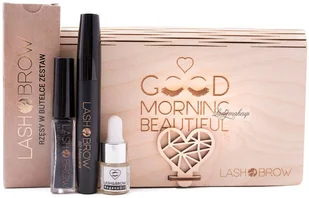 Lashbrow LashBrow - Zestaw prezentowy kosmetyków do makijażu i pielęgnacji oczu w drewnianej szkatułce - Palety i zestawy do makijażu Lashbrow LashBrow - Zestaw prezentowy kosmetyków do makijażu i pielęgnacji oczu w drewnianej szkatułce - Palety i zestawy do makijażu - miniaturka - grafika 2