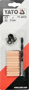 Yato ZESTAW DO POŁĄCZEŃ KOŁKOWYCH FI 6 MM YT-44112 YATO ZYSKAJ RABAT 30 ZŁ YT-44112 - Inne mocowania - miniaturka - grafika 2