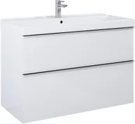 Szafki łazienkowe - Elita 167598 SZAFKA podumywalkowa LOOK 100 2S WHITE MATT PDW - miniaturka - grafika 1