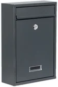 Skrzynki na listy - Domino Skrzynka na listy 32 x 21,5 x 9 cm B5 VINCENTO antracytowa - miniaturka - grafika 1