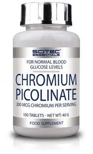 Scitec CHROMIUM PICOLINATE 100 tabl. SCI/CHR/100/TAB - Witaminy i minerały dla sportowców - miniaturka - grafika 3