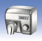Suszarki do rąk i włosów - SANELA SANELA Elektryczna suszarka do rąk ze stali nierdzewnej 79023 - miniaturka - grafika 1