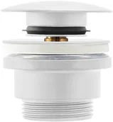 Korki do umywalek - Rea Korek umywalkowy uniwersalny klik-klak White - miniaturka - grafika 1