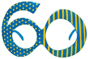 PartyDeco Okulary party, "Urodziny 60", turkusowy - Urodziny dla dorosłych - miniaturka - grafika 3