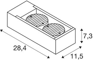 Spotline SLV ESKINA FRAME WL zewnętrzna oprawa ścienna LED podwójna kolor antracytowy przełącznik CCT 3000/4000 K 1004748 - Lampy ogrodowe - miniaturka - grafika 8