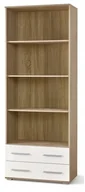 Regały - Halmar regał dąb sonoma kolor biały LIMA REG3 - miniaturka - grafika 1
