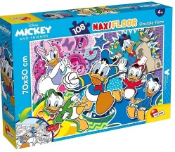 Lisciani Kaczor Donald. Puzzle dwustronne Maxi 108 el. - - Puzzle - miniaturka - grafika 2