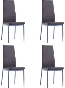 vidaXL 5-częściowy zestaw mebli do jadalni, szary - Stoły z krzesłami - miniaturka - grafika 6