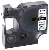 Papier do drukarek - Dymo Rhino 18053, S0718280, 9mm x 1,5m czarny druk / biały podkład, taśma oryginalna - miniaturka - grafika 1