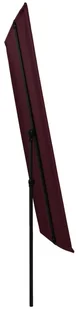 vidaXL Parasol ogrodowy na słupku aluminiowym, 2x1,5 m, bordo vidaXL - Parasole ogrodowe - miniaturka - grafika 4