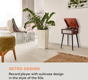 Auna Sarah Ann brązowy - Gramofony - miniaturka - grafika 2