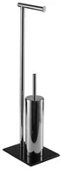 Stojaki i wieszaki na papier toaletowy - Bisk Stojak łazienkowy NIAGARA BLACK - miniaturka - grafika 1