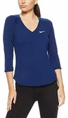 Tenis ziemny - Nike Pure 3/4 Sleeve koszulka damska, niebieski, XS 728791-478 - miniaturka - grafika 1