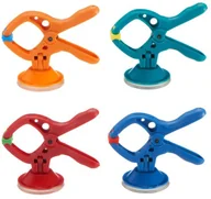 Imadła i ściski - Wolfcraft Zaciski sprężynowe z ssawkami 4 szt. 3663000 - miniaturka - grafika 1