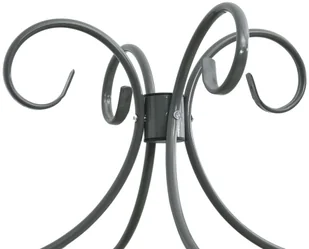 vidaXL Rama łóżka z baldachimem, szara, metalowa, 160 x 200 cm - Łóżka - miniaturka - grafika 5