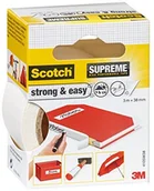 Taśmy klejące - Scotch taśma tkaninowa Strong and easy Supreme, bardzo wysoka siła klejenia, 38 MM X 3 m, biały 4105W38 - miniaturka - grafika 1