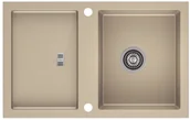 Zlewozmywaki - AXIS GROUP Zlew Slide 40 1-komorowy beż - miniaturka - grafika 1