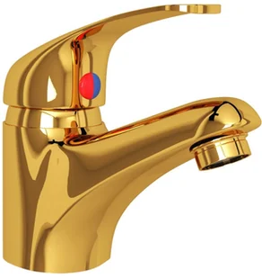 vidaXL Lumarko Bateria umywalkowa z mieszaczem, złota, 13x10 cm 149081 - Baterie umywalkowe - miniaturka - grafika 2