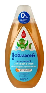 Johnson&Johnson Baby BABY Pure Protect Płyn do kąpieli i mycia ciała 2w1 500 ml - Balsamy i oliwki dla dzieci - miniaturka - grafika 3