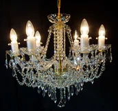 Lampy sufitowe - Elita bohemia Żyrandol kryształowy 6-ramienny - Bohemia L 105/6/03 - miniaturka - grafika 1