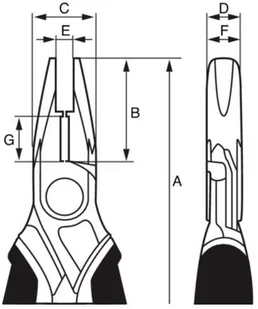 BAHCO szczypce Ergo do konektorów [7835 G-160] 7835 G-160 - Kombinerki i obcęgi - miniaturka - grafika 2