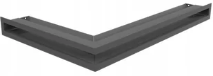 Kratki.pl LUFT narożny prawy grafitowy 40x60x6 LUFT/NP/6/40/45S/G - Akcesoria kominkowe - miniaturka - grafika 2
