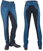 Bryczesy - HKM Texas Western dźodhpur spodnie do jazdy konnej Classic z w pełni wysadzana kamieniami alos, rozmiar damski 44 3877 - miniaturka - grafika 1