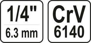 Yato ADAPTER DO BITÓW 1/4"""" 1/4"""" YT-12971 - Bity - miniaturka - grafika 4