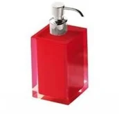Mydelniczki i dozowniki mydła - Gedy Rainbow dozownik mydła w kolorze czerwonym ra81 RA810600300 - miniaturka - grafika 1