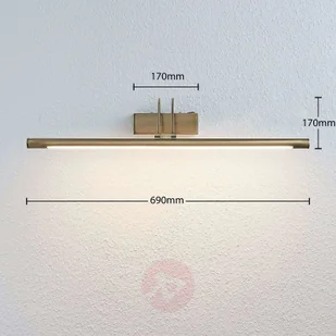 Lampenwelt com Oświetlenie obrazów LED Mailine przełącz. mosiądz - Lampy ścienne - miniaturka - grafika 2