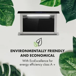 Klarstein Royal Flush Eco 60 Czarny (CGCH3-Royal-FlushEco) - Okapy kuchenne - miniaturka - grafika 6