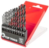 Narzędzia warsztatowe - Topex Grupa sp. z o.o. S.K. Wiertła do metalu HSS 1.5-6.5 mm zestaw 13 elementów 60H713 - miniaturka - grafika 1