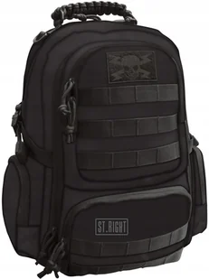 Military Dwukomorowy plecak St.Right 30L, Black - Plecaki - miniaturka - grafika 3