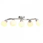 Lampy sufitowe - Vida Lampa sufitowa z ceramicznymi kloszami na 5 żarówek E14 V-289237 - miniaturka - grafika 1